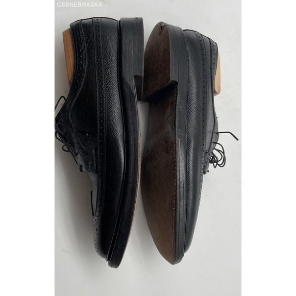 Black RARE 70s FLORSHEIM IMPERIAL‎ BLACK LONGWING BLUCHER 92604 SHOES -Size 7.5 - Picture 7 of 9